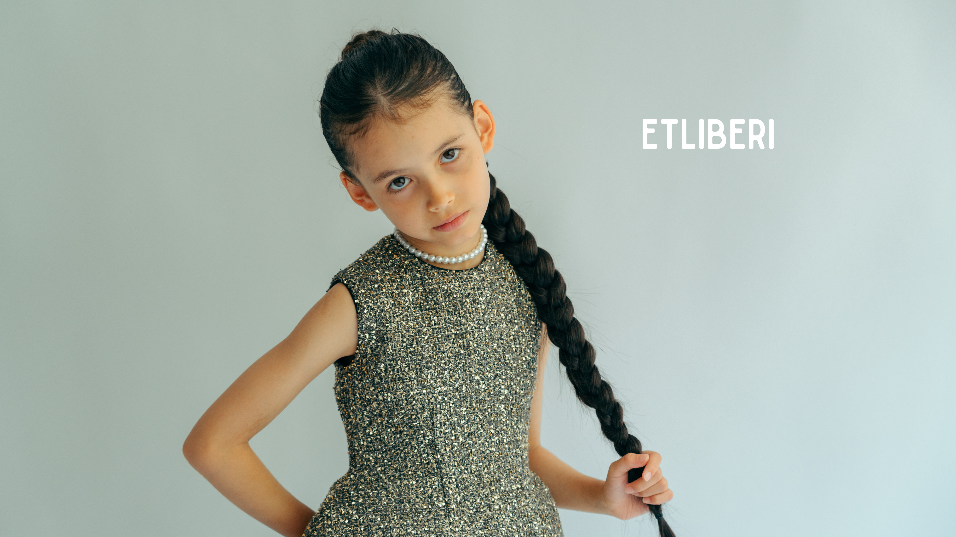 Gold Dress for kids - Christmas look