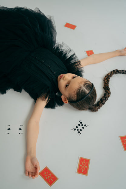 Francine in worderland dress black